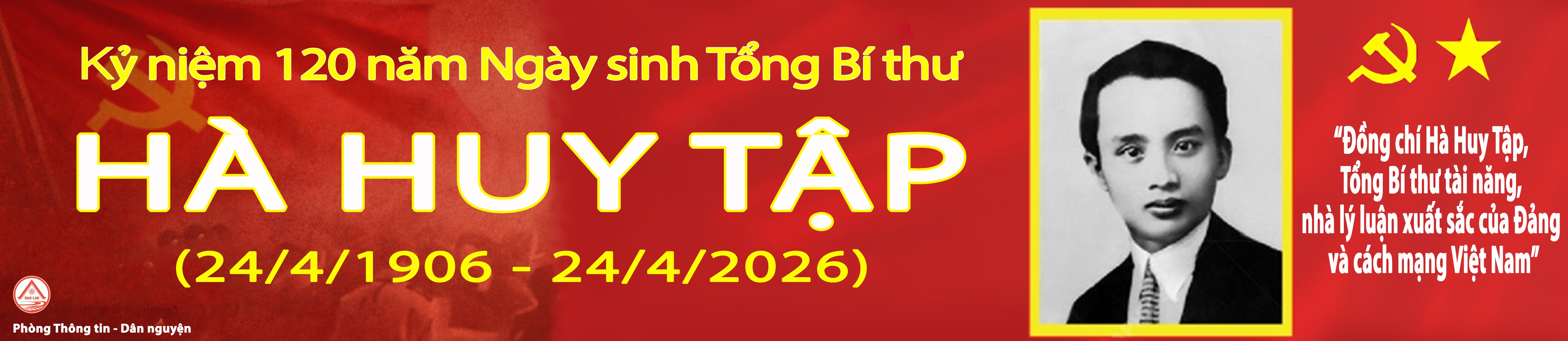 Kỷ niệm 120 năm Ngày sinh Tổng Bí thư Hà Huy Tập (